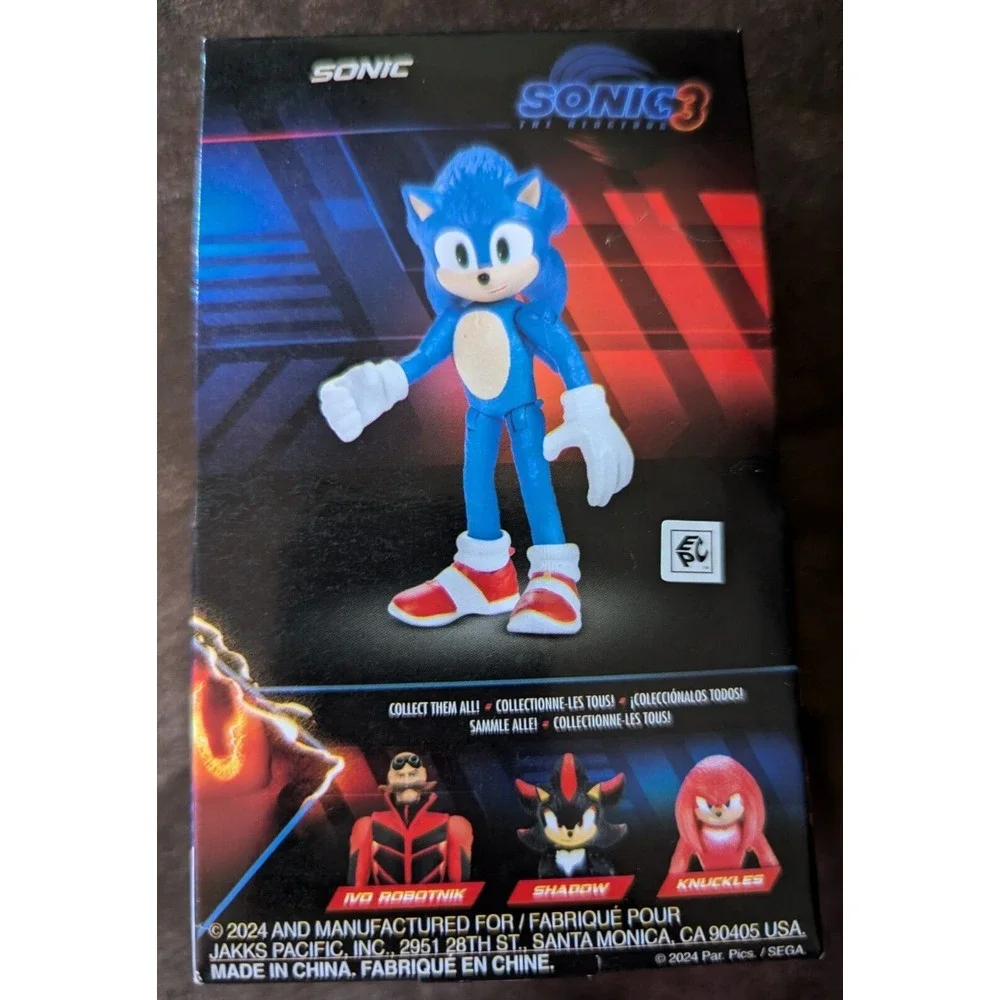 Jakks Pacific - Sonic The Hedgehog 3 - Sonic -‎ Brand New In Hand